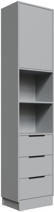 Шкаф Мадрид торцевой (0,35) с 3 ящ., Камень серый