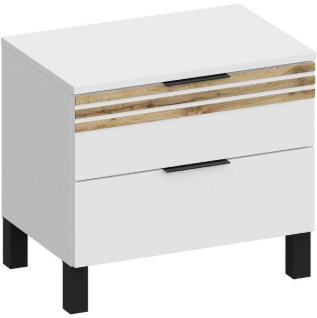 Модульная спальня Нао, набор №4, Дуб вотан/Графит (Профиль МДФ Дуб вотан)