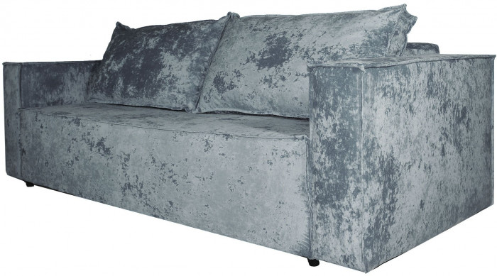 Диван-кровать Лофт Люкс Плюш, еврокнижка, независимый пружинный блок,140х195, серый