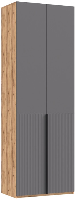 Тумба косметическая со шкафом 2х-ств Марвэл, Крафт золотой/Браш графит