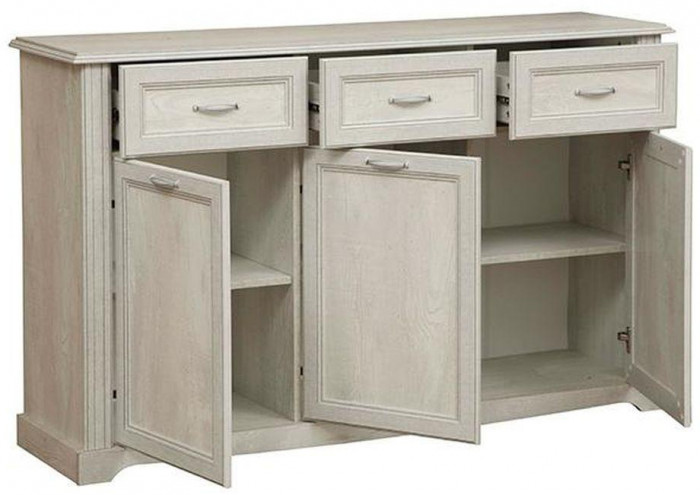 Гостиная Сохо комплектация 3 бетон белый/бетон патина