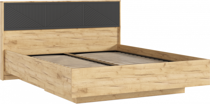 Сильвия Спальня, Браш Графит/Дуб крафт