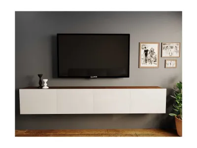 Тумба под ТВ Лия-3 Венге/Белый глянец, склад