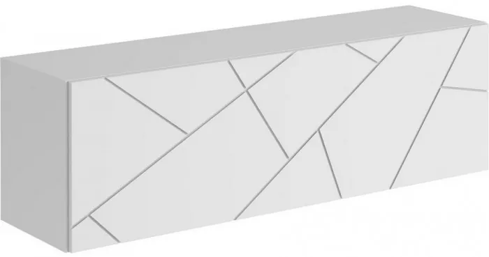 Модульная гостиная Гранж, композиция 2 (Белый (Шагрень)/Крафт золотой / Белый софт)