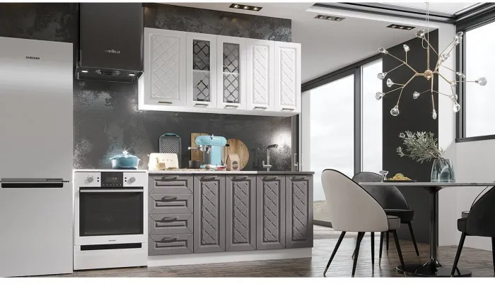 Кухня МДФ Агава 1600, Трюфель