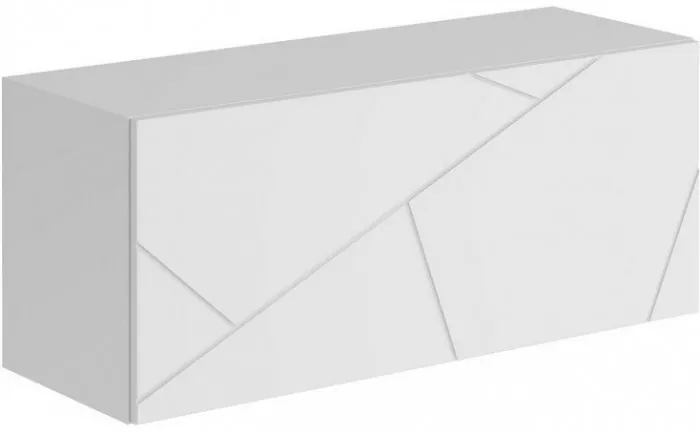 Модульная гостиная Гранж, композиция 3 (Белый (Шагрень)/Крафт золотой / Белый софт)