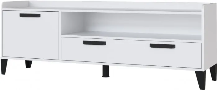 Тумба ТВ Парус-8, Дуб крафт серый/Графит