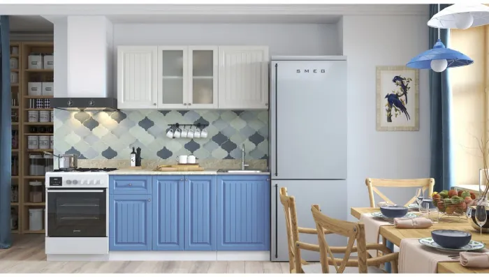 Кухня МДФ Хозяюшка 1500, Трюфель