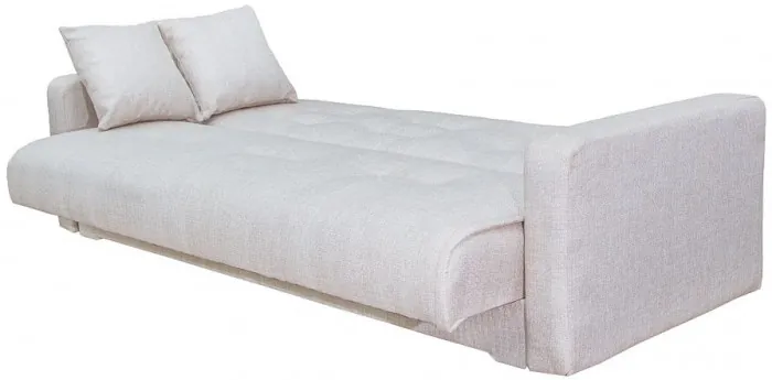 Раскладной диван-кровать, прямой, книжка, цвет бежевый, рогожка, Лондон 140х190