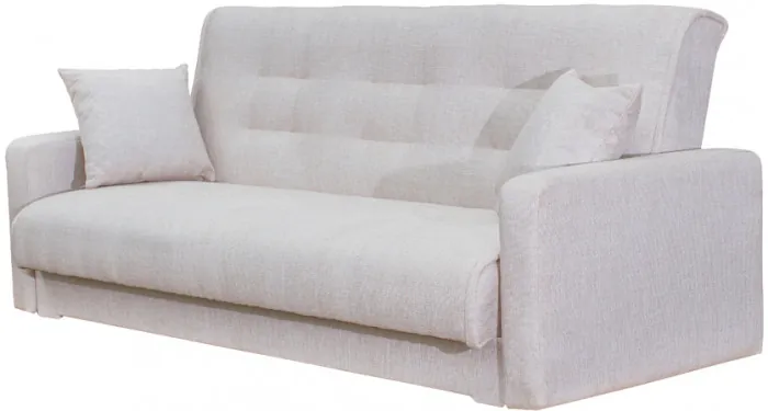 Раскладной диван-кровать, прямой, книжка, цвет бежевый, рогожка, Лондон 140х190