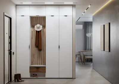 Прихожая Ома, набор №7, Белый/Дуб Тортуга, Simple 27