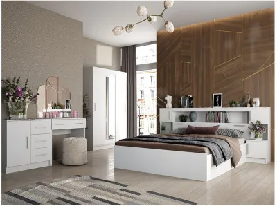 Модульная спальня Бася, композиция 2 (Белый)