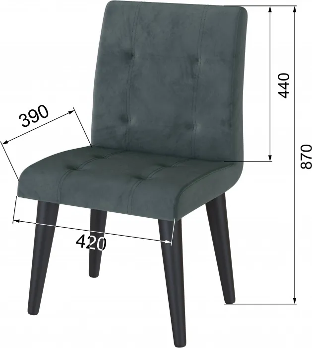 Стул Лилу серый