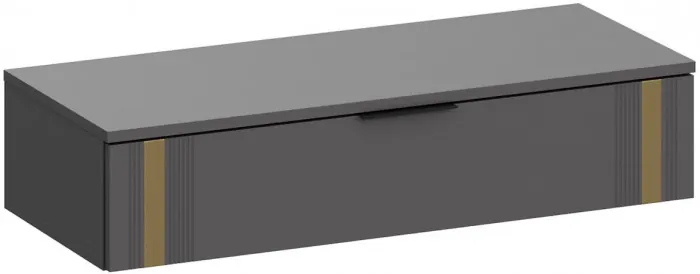 Туалетный столик + Зеркало Эмэ, Белый/молочный золото