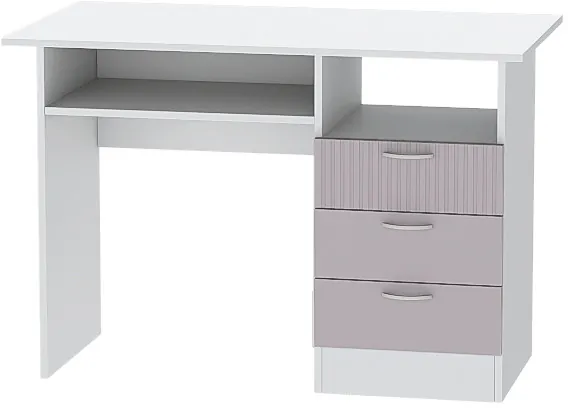 Детская комната Бриз МДФ, набор 6, Белый/Ирис (Полосы)