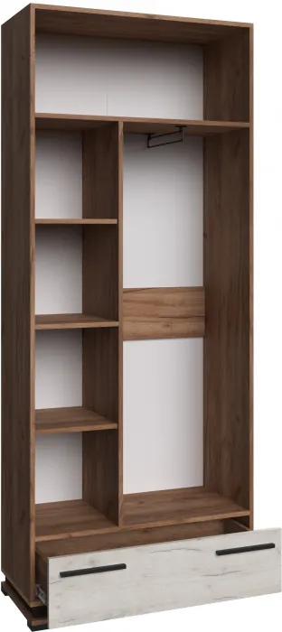 Модена Шкаф МШ-30 дуб крафт табачный/дуб крафт белый/венге