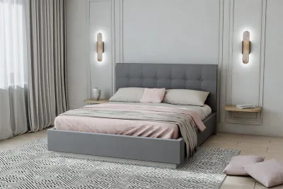 Кровать "Квадрат" арт.004 с настилом ЛДСП, 160х200 - Alysia 014