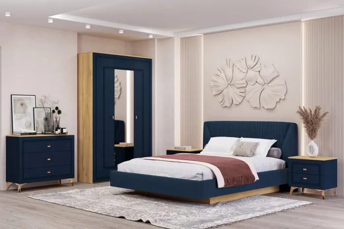 Кровать-11М с подъемным основанием 1600 Вега Сапфир