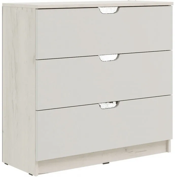 Модульная детская Юниор-4, композиция 2 (Шарли белый, Крафт белый)