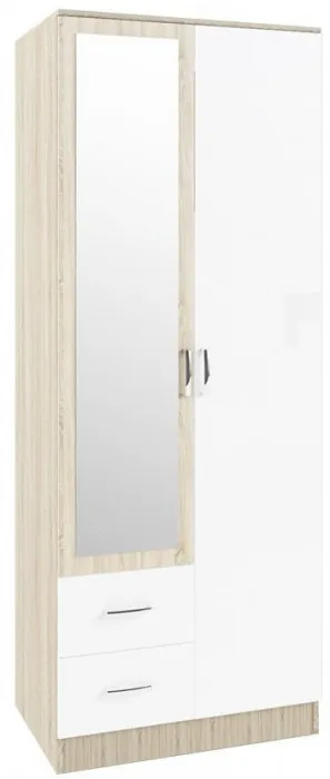 Модульная гостиная Софи, композиция 2, Белый глянец/Дуб Сонома