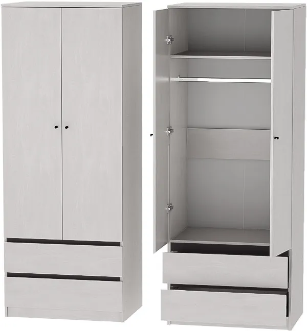 Модульная Прихожая Кэт-1, набор 5, Ясень Анкор Светлый/Графит