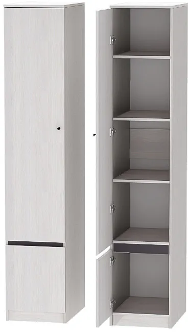 Модульная Прихожая Кэт-1, набор 5, Ясень Анкор Светлый/Графит