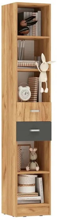 Мартина Стеллаж с ящиками (Дуб Сонома / белый)