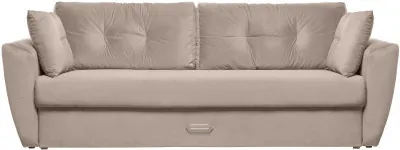 Диван-кровать Амстердам Люкс, 150х195, еврокнижка, независимый пружинный блок, велюр, бежевый