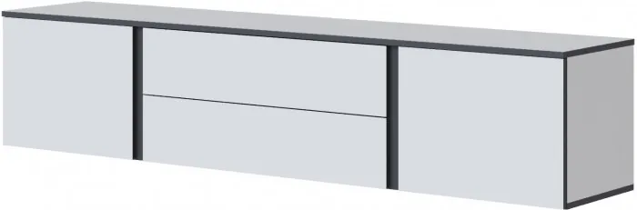 Модульная Гостиная Амара, композиция 2, Белый/Графит серый