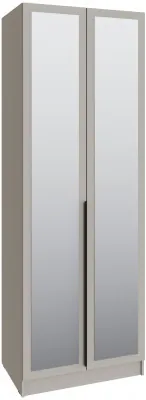 Шкаф Мадрид (0,8) с 2 ящ. внутри с зеркалом, Кашемир