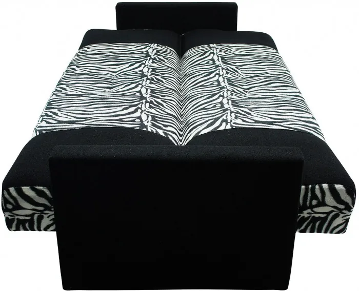 Раскладной диван-кровать, прямой, книжка, велюр, Честер зебра 120