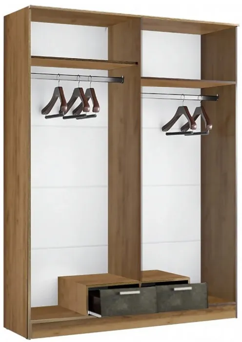 Адель Шкаф 1,6 платяной, Ясень шимо