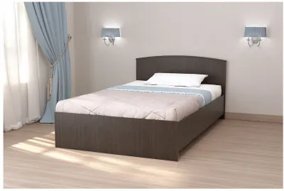 Кровать арт.032, низкий щиток, 140 (Венге)