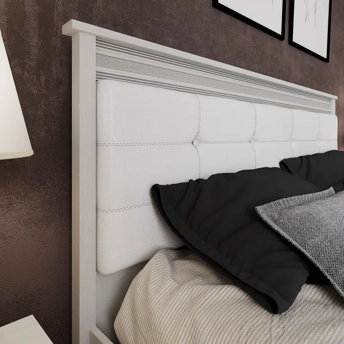 Ливорно Кровать ЛКР-1 (1,6) с ортопедом, Ясень анкор светлый