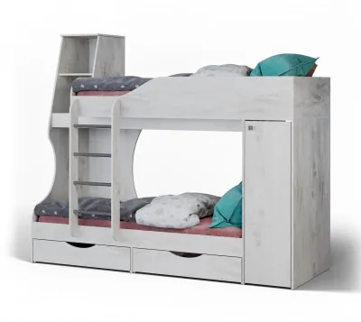 Кровать двухъярусная №5 "Атланта" - Бетон пайн светлый