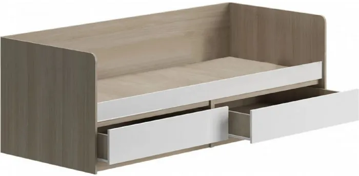 Модульная детская Челси, композиция 1 (Белый глянец, Дуб Сонома)