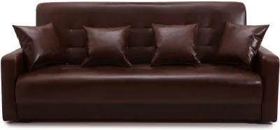 Диван-кровать Престиж 140х190, книжка, экокожа, коричневый