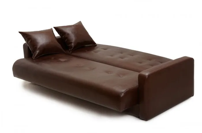 Диван-кровать Престиж 140х190, книжка, экокожа, коричневый