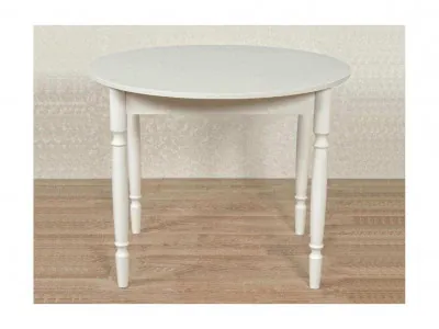 Стол круглый СМ ДСП белый, склад