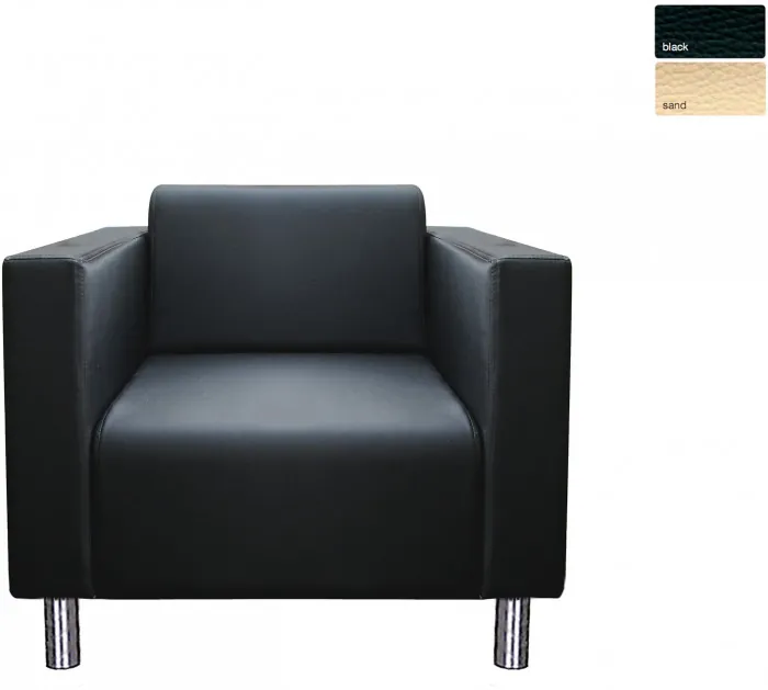 Кресло Аккорд, экокожа, цвет черный