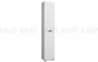 Нэнси NEW МДФ Пенал (Белый глянец, Белый)