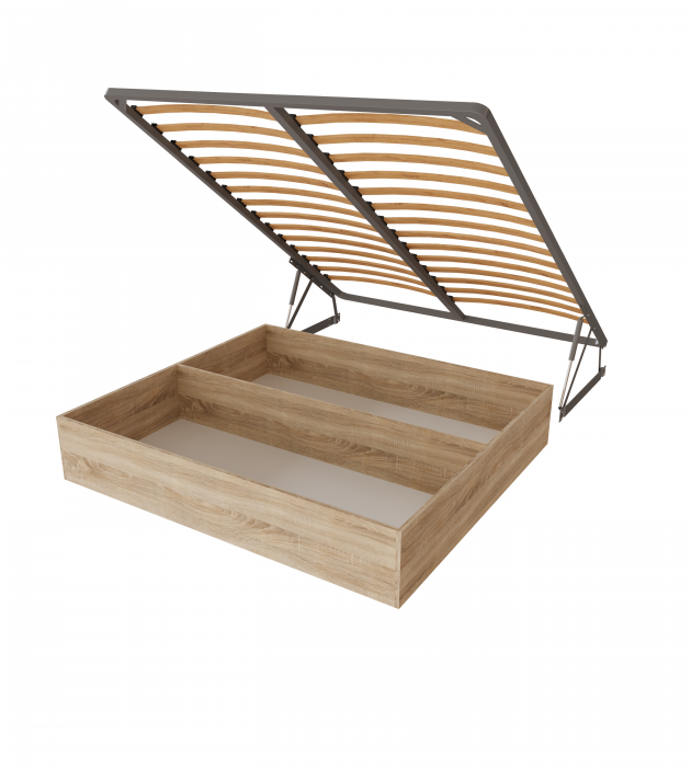 Манука Кровать интерьерная 900 серый, ПМ