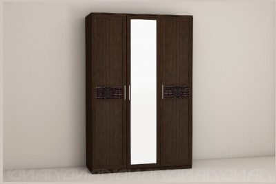 Кэт-4 Шкаф 3 створки, венге (Венге)