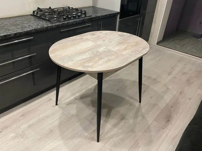 Обеденная группа Стиль-1 / Стул Х 4 шт. / Бетон темный/черный / бид 15