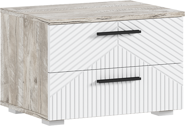 Сильвия Спальня, Браш Вайт/Дуб Юкон