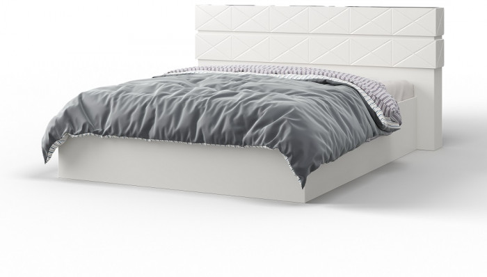 Модульная спальня "Агата" - Белый текстурный/Дуб полярный