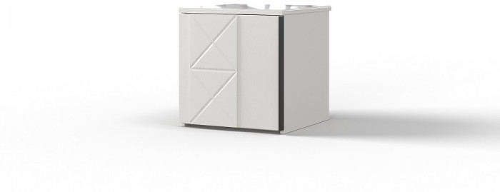 Модульная спальня "Агата" - Белый текстурный/Дуб полярный