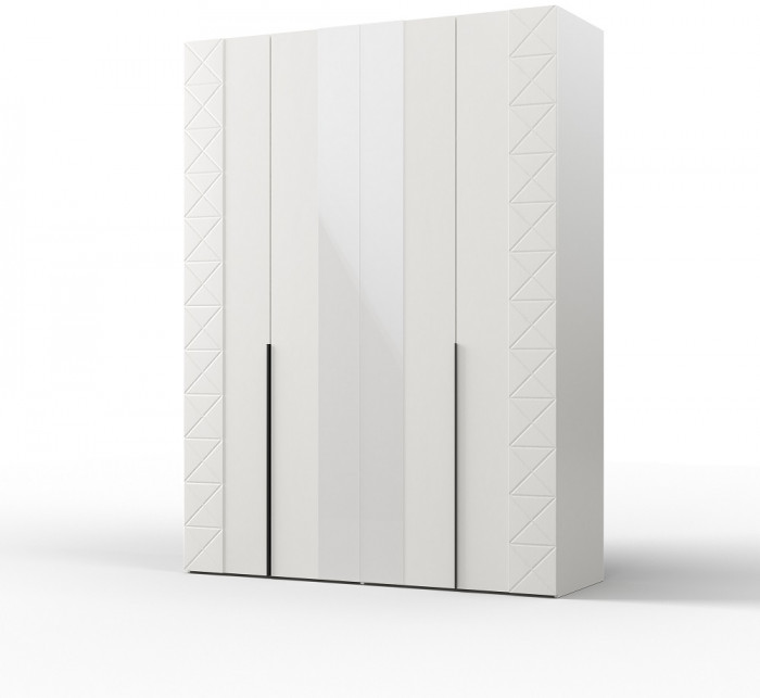 Модульная спальня "Агата" - Белый текстурный/Дуб полярный