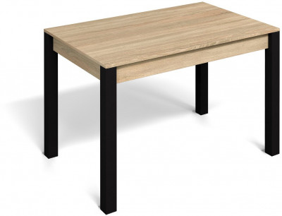 Стол не раздвижной Милан-1 Дуб Сонома / Черный