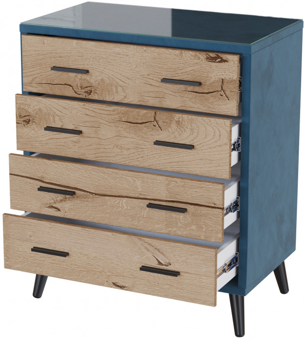 Комод интерьерный Ланс атлантида/мдф дуб канадский